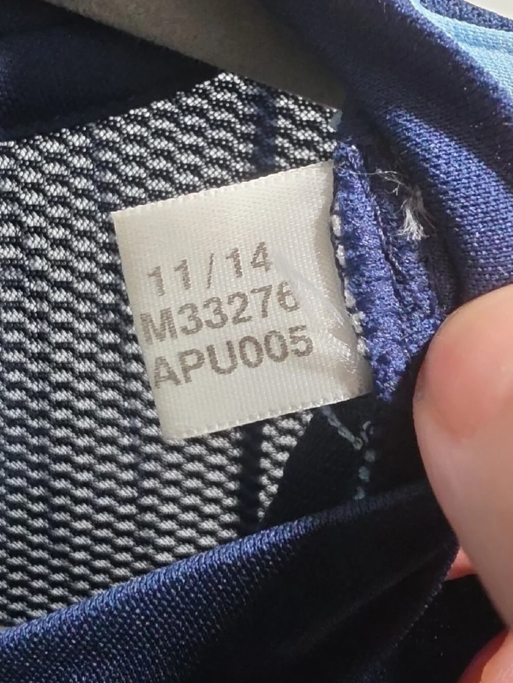 adidas Navy and Light Blue Argentina Training Jersey